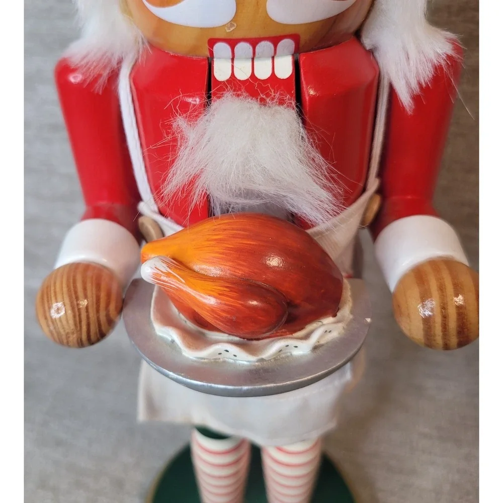 Vintage Target 2005 Wooden Nutcracker Bon Appetit Thanksgiving Turkey Limited Ed